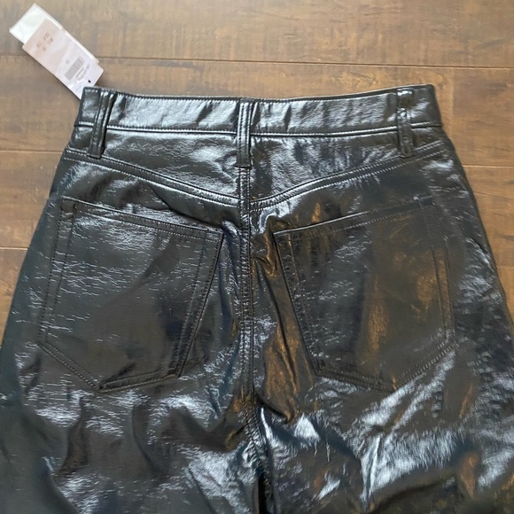 Abercrombie and Fitch 90s straight High rise faux leather pants - Picture 12 of 12